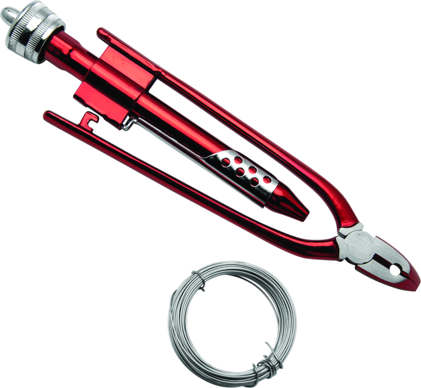 BikeMaster 6-1/2in Safety Wire Pliers w/ Wire - 151554