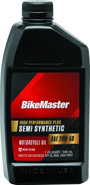 BikeMaster 20W50 Semi Synthetic Oil - Quart - 532319