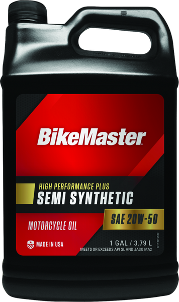 BikeMaster 20W50 Semi Synthetic Oil - Gallon - 532320
