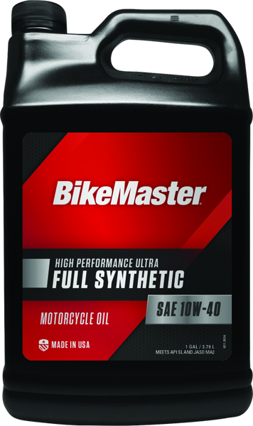 BikeMaster 10W40 Full Synthetic Oil - Gallon - 532323