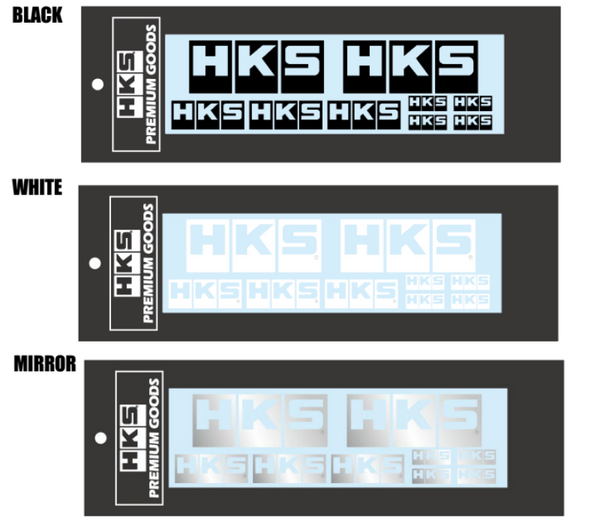 HKS LOGO Sticker a la carte WHITE - 51003-AK147