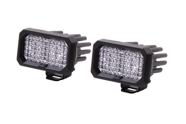 Diode Dynamics Stage Series 2 In LED Pod Sport - White Flood Standard RBL (Pair) - DD6394P