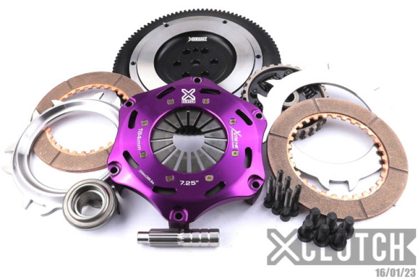 XClutch 90-92 Eagle Talon 2.0L 7.25in Twin Sprung Ceramic Clutch Kit - XKMI18525-2B