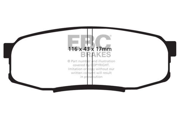 EBC 08-21 Toyota Land Cruiser 5.7L (150mm PCD) Bluestuff Brake Pads - DP51816NDX