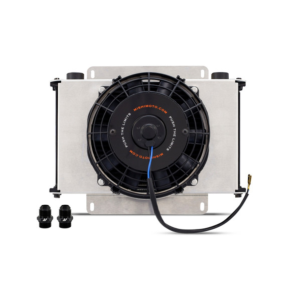 Mishimoto Universal Oil Cooler Kit 25-Row Cooler and 1x 8in Fan - MMOC-25-K