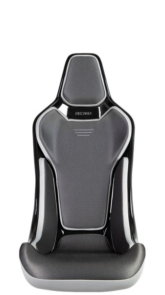 Recaro RCS Ergonomic Seat - Black/Silver Glass Mesh (3 Point Belt) - NA-087.20.619