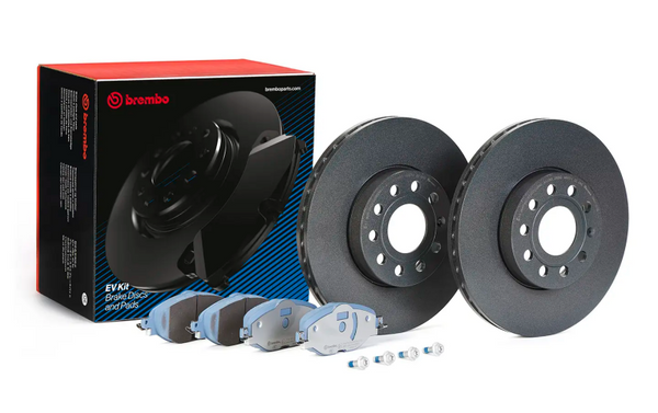 Brembo OE 12-21 VW Golf VII (5G1, BQ1, BE1, BE2) EV Brake Kit - Left Front/Rear - KT08024