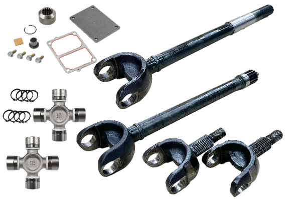 Revolution Gear & Axle 2018+ Jeep Wrangler JL & JT Chromoly Discovery Series Front Axle Kit w/FAD - DC-D44-JLJT-2PC-FAD
