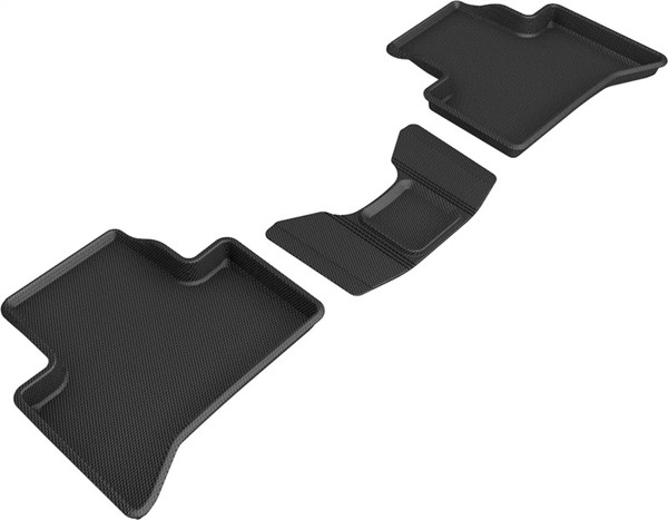 3D MAXpider 18-21 Alfa Romeo Stelvio / Stelvio Quadrifoglio Kagu 2nd Row Floormats - Black - L1AR00021509