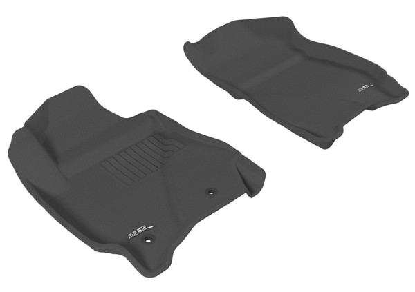 3D MAXpider 2011-2012 Ford/Mazda Escape/Tribute Kagu 1st Row Floormat - Black - L1FR03711509