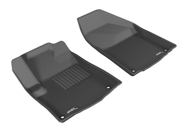 3D MAXpider 2014-2015 Jeep Cherokee Kagu 1st Row Floormat - Black - L1JP01011509