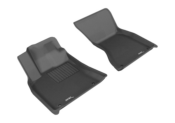 3D MAXpider 2014-2019 Porsche Macan Kagu 1st Row Floormat - Black - L1PO01411509