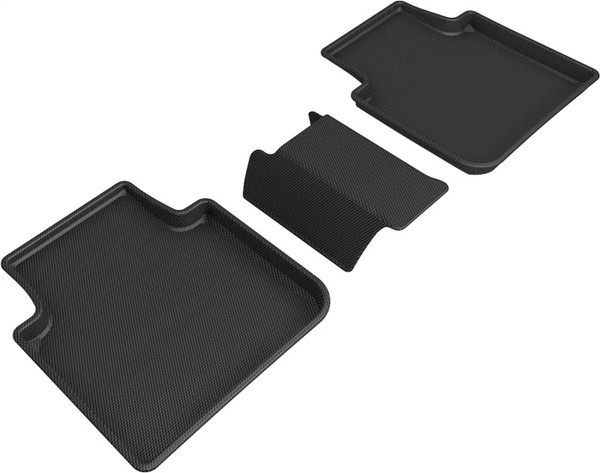 3D MAXpider 18-21 Volkswagen Tiguan Kagu 2nd Row Floormats - Black - L1VW10621509