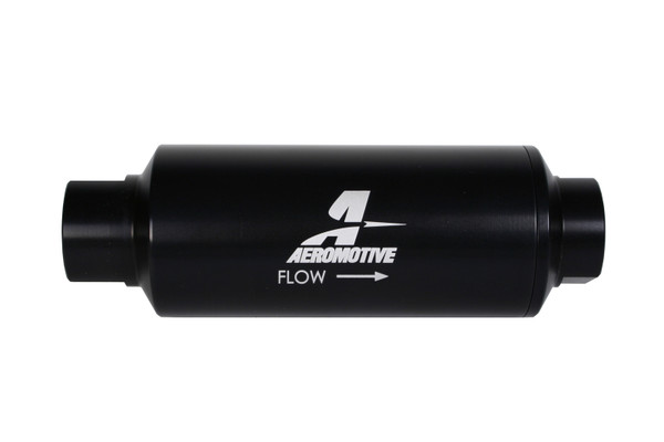 Aeromotive In-Line Marine Filter - AN-12 - 40 Micron SS Element - Black Hardcoat Finish - 12343