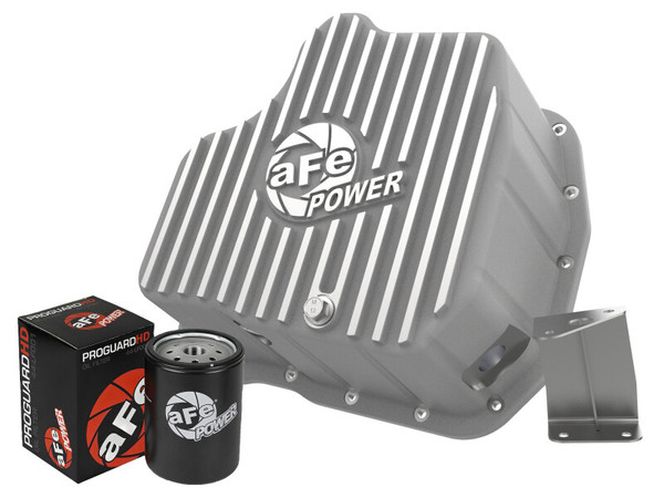 aFe Power 11-16 GM Diesel 2500HD / 3500HD V8-6.6L (TD) Street Series Engine Oil Pan Raw w/ Machined - 46-71080A