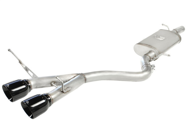 aFe MACHForce XP Exhaust 304SS Cat-Back w/ BlackTips 2008 VW Golf R32 V5 3.2L - 49-36408-B