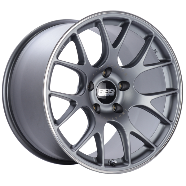 BBS CH-R 19x12 5x130 ET45 CB71.6 Satin Titanium Polished Rim Protector Wheel - CH112TIPO