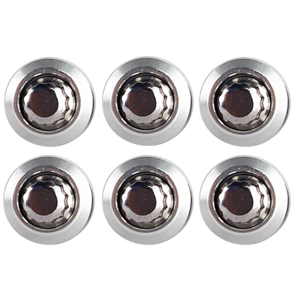 BLOX Racing New Fender Washers Kit M6 12pt - 6pc Large Diameter Silver - BXAC-00311-SI