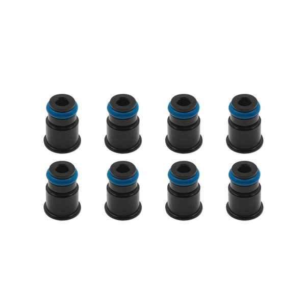 BLOX Racing 11mm Adapter Top (1/2in) w/Viton O-Ring & Retaining Clip (Set of 8) - BXEF-AT-11S-8