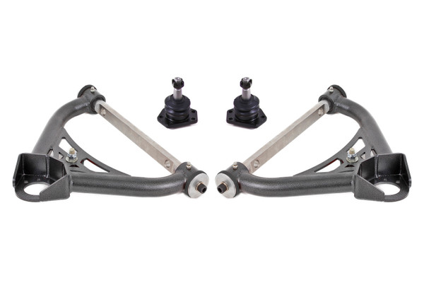 BMR 70-81 Chevrolet Camaro A-Arms Upper Non-Adjustable Delrin Std Ball Joint - Black Hammertone - AAU321H