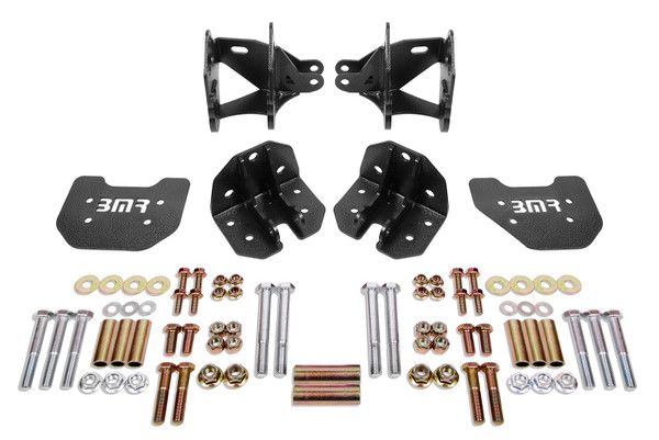 BMR 79-04 Mustang Rear Coilover Conversion Kit w/ Control Arm Bracket - Black Hammertone - CCK743H