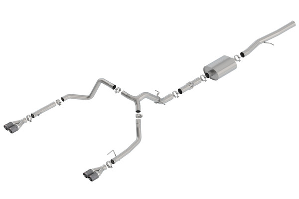 Borla 19 Chevrolet Silverado/GMC Sierra 1500 6.2L SS ATAK Catback Exhaust - Carbon Fiber Tips - 140776CF