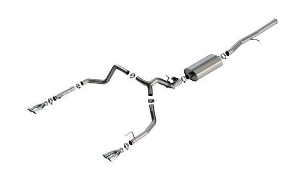 Borla 2024 Chevy Silverado 1500 6.2L V8 Touring Catback Exhaust w/ Simulator - Chrome - 140992