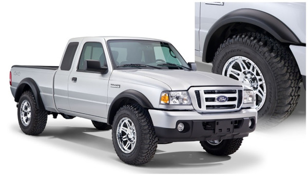 Bushwacker 93-11 Ford Ranger Styleside Extend-A-Fender Style Flares 4pc 72.0/84.0in Bed - Black - 21910-01