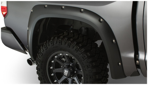 Bushwacker 14-18 Toyota Tundra Fleetside Pocket Style Flares 2pc 66.7/78.7/97.6in Bed - Black - 30040-02