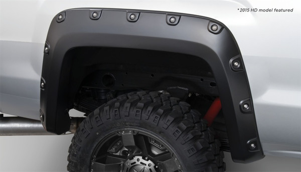 Bushwacker 15-18 GMC Sierra 2500 HD Boss Pocket Style Flares 2pc - Black - 40118-02