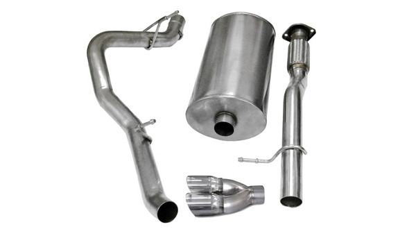 Corsa 2007-2008 Chevrolet Suburban 1500 5.3L V8 Polished Sport Cat-Back Exhaust - 14246