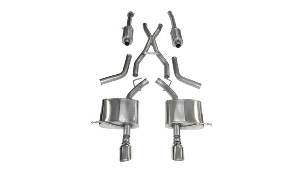 Corsa 2011-2024 Dodge Durango 5.7L V8 Polished Sport Dual Rear Cat-Back Exhaust - 14459