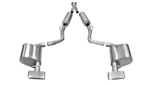Corsa 2011-2014 Dodge Challenger R/T 5.7L V8 Polished Xtreme Cat-Back Exhaust - 14529