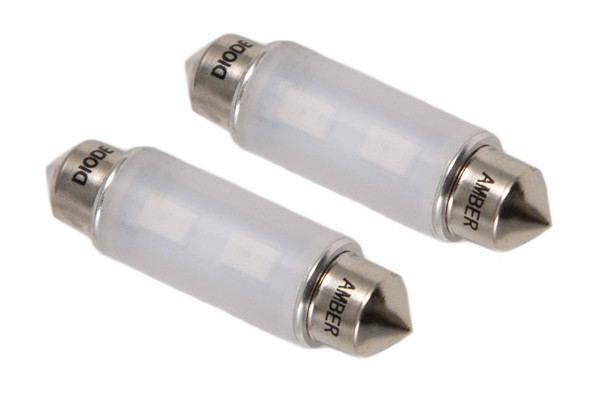 Diode Dynamics 41mm HP6 LED Bulb - Amber (Pair) - DD0316P