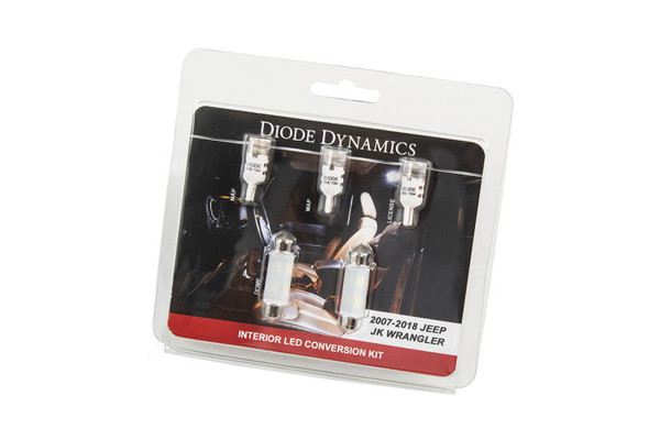 Diode Dynamics Wrangler JK 4dr Interior Kit Stage 2 - Cool - White - DD0364