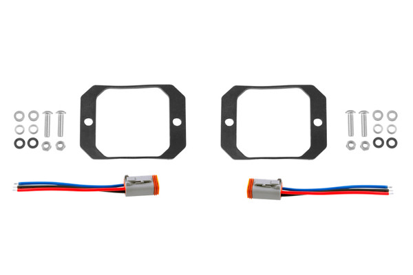 Diode Dynamics Stage Series C1 Flush Mount Mounting Kit (Pair) - DD6621P