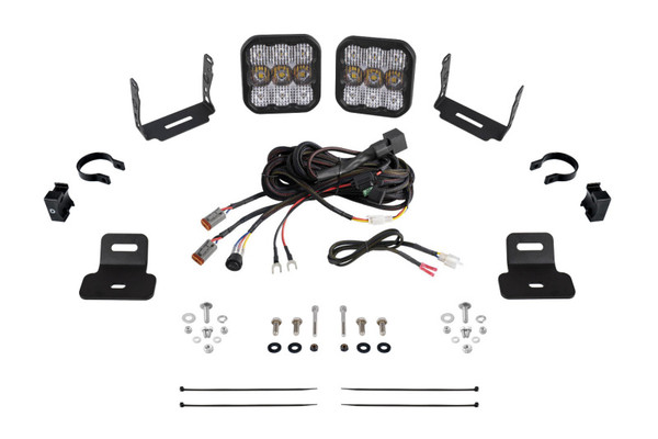 Diode Dynamics 17-24 Can-Am Maverick X3 SS5 Stage Series Ditch Light Kit - Pro White Combo - DD7870