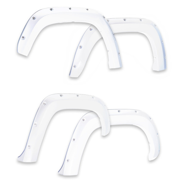 EGR 09+ Dodge Ram LD Bolt-On Look Color Match Fender Flares - Set - Bright White - 792654-PW7