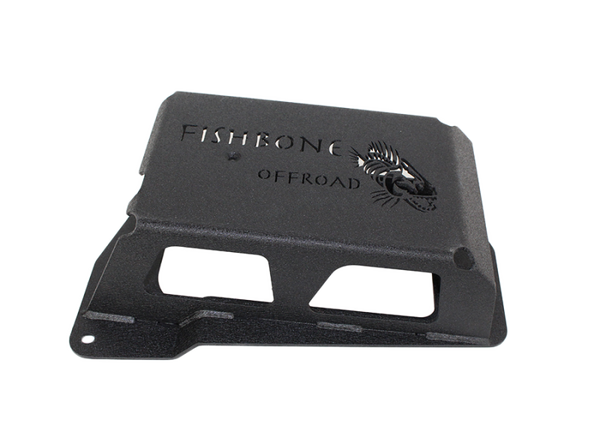 Fishbone Offroad 12-17 Jeep Wrangler JK Steel EVAP Canister Skid Plates - Black Textured Powdercoat - FB23064