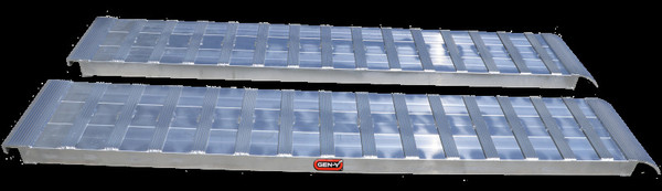 Gen-Y Extreme-Duty 10ft Aluminum Loading Ramps 15in x 120in 7K Capacity Per Ramp - Pair - GH-17120