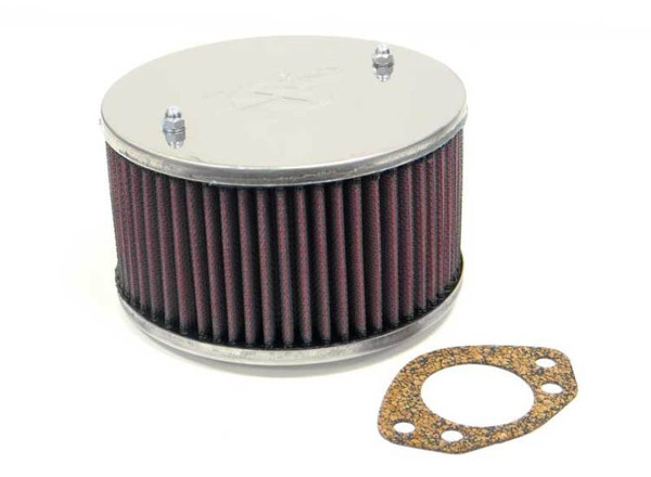 K&N Universal Custom Air Filter - Round 1.625in Flange / 1.625in ID / 2.75in Overall Height - 56-9098