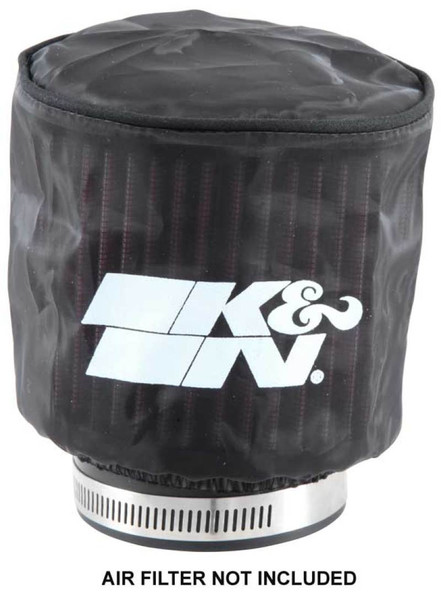 K&N Black Drycharger Round Straight Air Filter Wrap 4.5in ID x 4in H - RB-0900DK