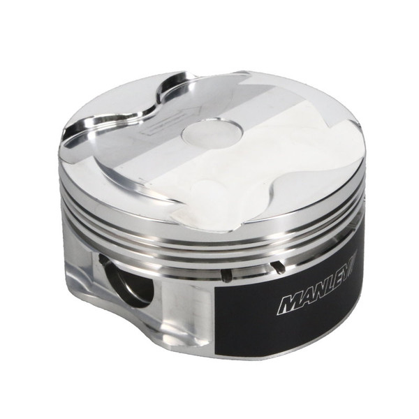 Manley 2018+ Ford Coyote 5.0L 6.75cc Dish 3.700in Bore 12:1 CR 22mm Pin Platinum Ext Duty Pistons - 595938CE-8