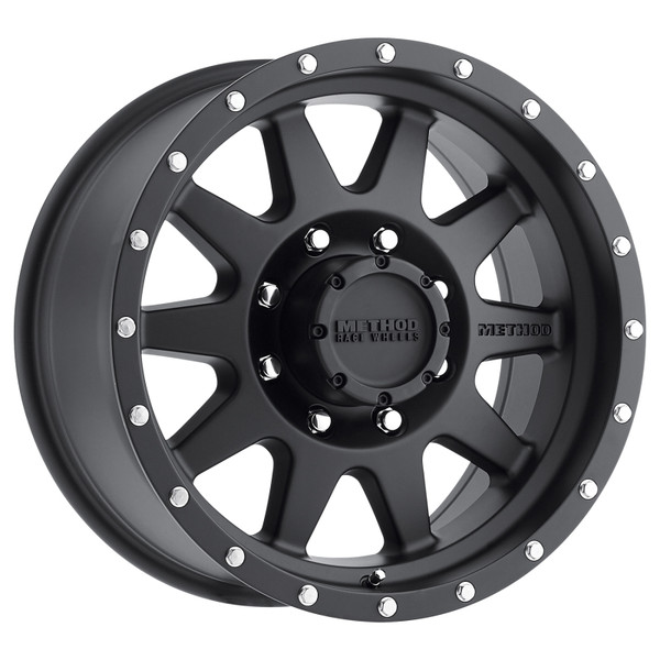 Method MR301 The Standard 17x8.5 +25mm Offset 8x6.5 130.81mm CB Matte Black Wheel - MR30178580525