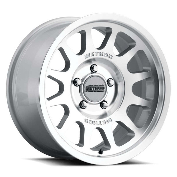 Method MR703 Bead Grip 17x8.5 0mm Offset 8x170 130.81mm CB Machined/Clear Coat Wheel - MR70378587300