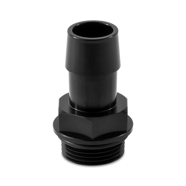 Mishimoto M27 x 2.0 to 3/4in Hose Barb Aluminum Fitting - Black - MMFT-M27-34BK