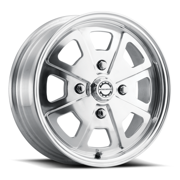 Mobelwagen MW-730P Schnell 15x5.5in / 4x130 BP / 35mm Offset / 79.1mm Bore - Polished Wheel - MW-730P-55530+35