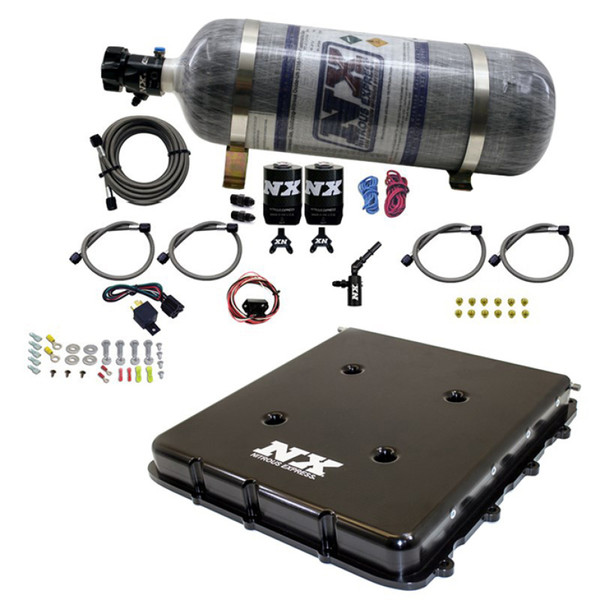 Nitrous Express Nitrous Kit w/Billet LT4 Supercharger Lid w/12lb Bottle - 20939-12