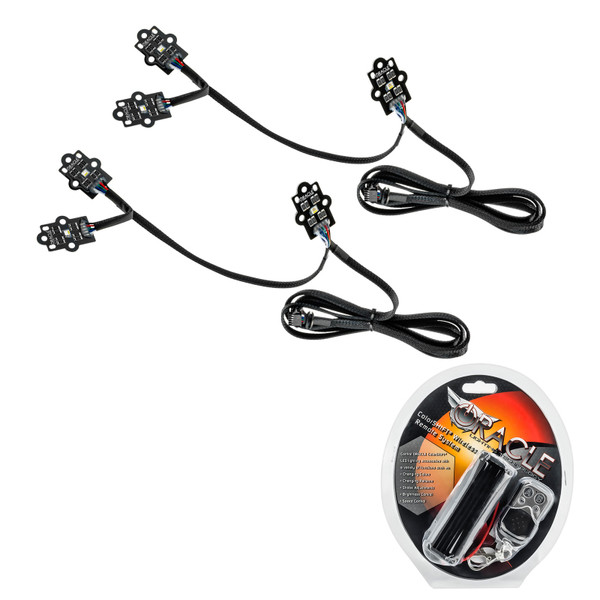 Oracle 19-21 GMC Sierra 1500 RGB+W Headlight DRL Upgrade Kit - ColorSHIFT - 1287-330