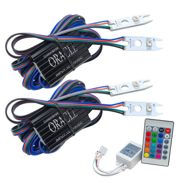 Oracle 15-17 Ford F-150 Headlight DRL Upgrade Kit - ColorSHIFT w/ Simple Controller - 2395-504